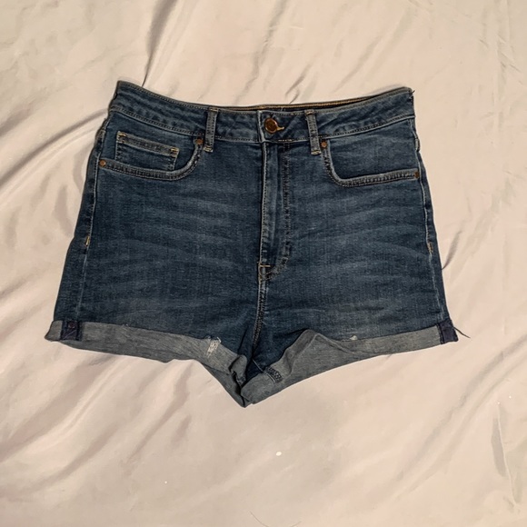 dark jean shorts